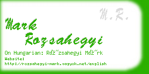 mark rozsahegyi business card